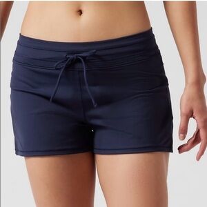 Athleta Lahaina Navy Swim Shorts